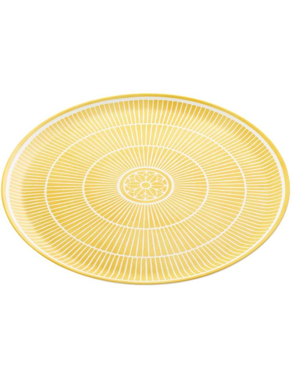 Platón Christofle Malmaison Platino de porcelana