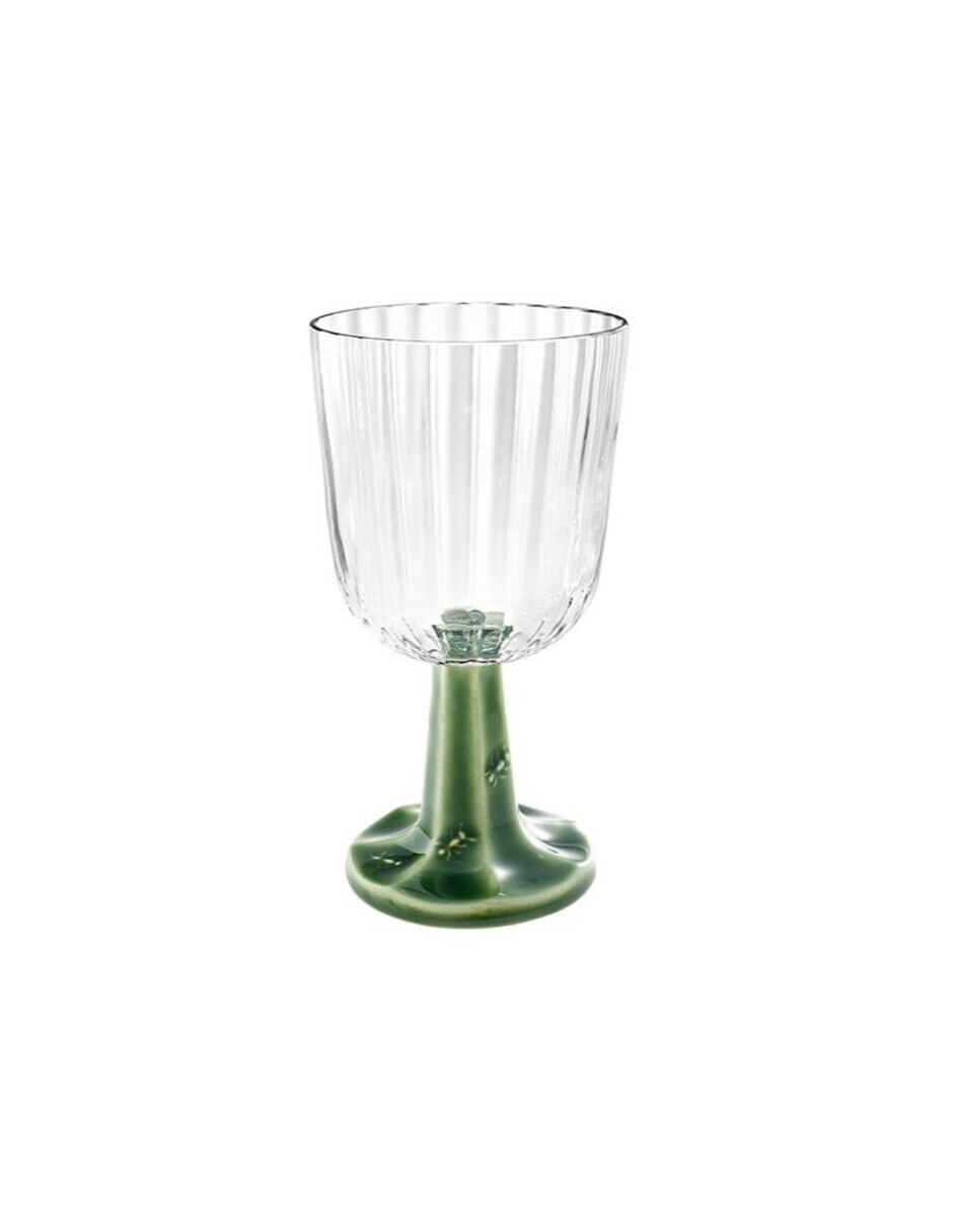 Copa para agua Patio Verde de vidrio