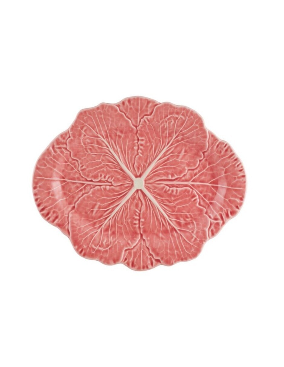 Platón Cabbage Rosa de cerámica