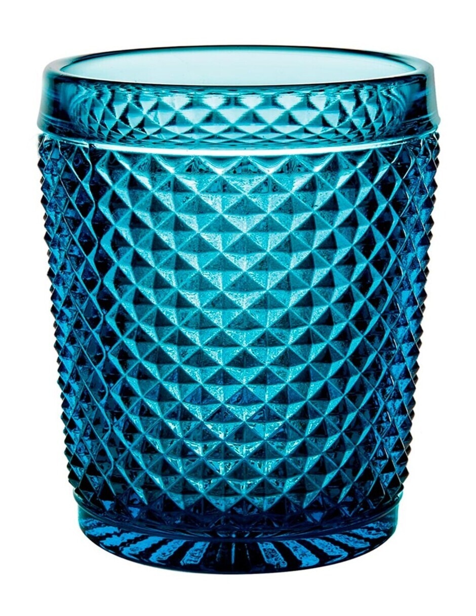 Vaso para whisky de vidrio con 4 piezas