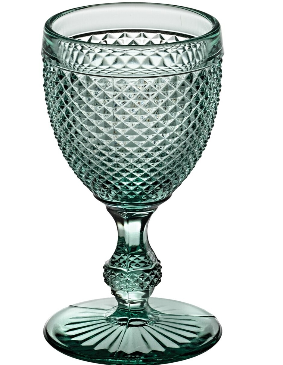 Set de copas para vino tinto de vidrio 4 piezas