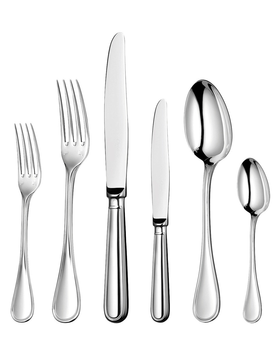 Set de cubiertos de metal plateado 36 piezas 1