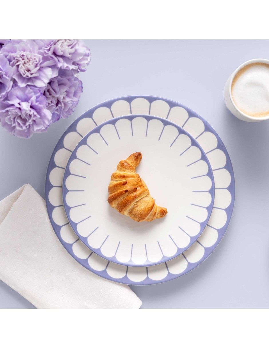 Plato postre Villerroy & B Fleur Bleu de porcelana 3