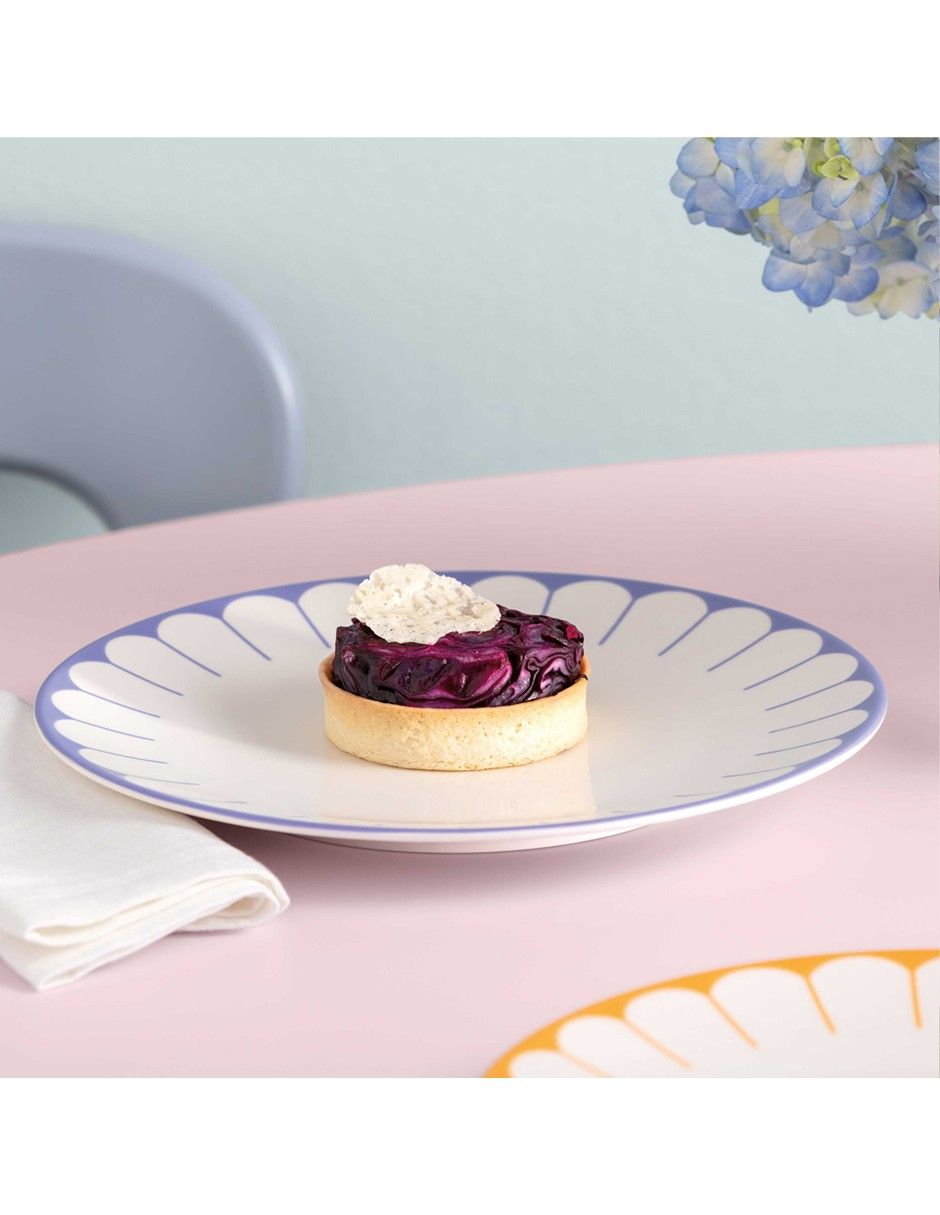 Plato trinche Villerroy & B Fleur Bleu de porcelana 4