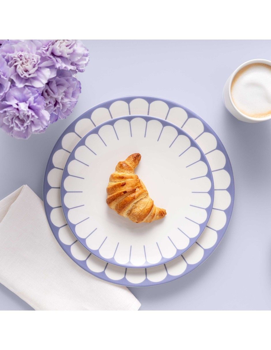 Plato trinche Villerroy & B Fleur Bleu de porcelana 2