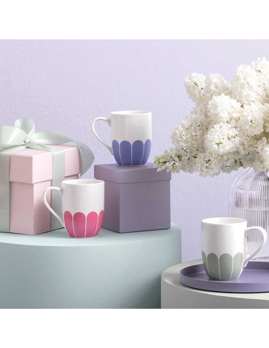 Taza Latte Villerroy & B Flor Fleur Bleu 3