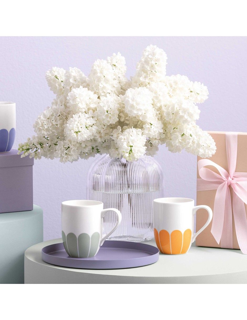 Taza Latte Villerroy & B Flor Fleur Bleu 3