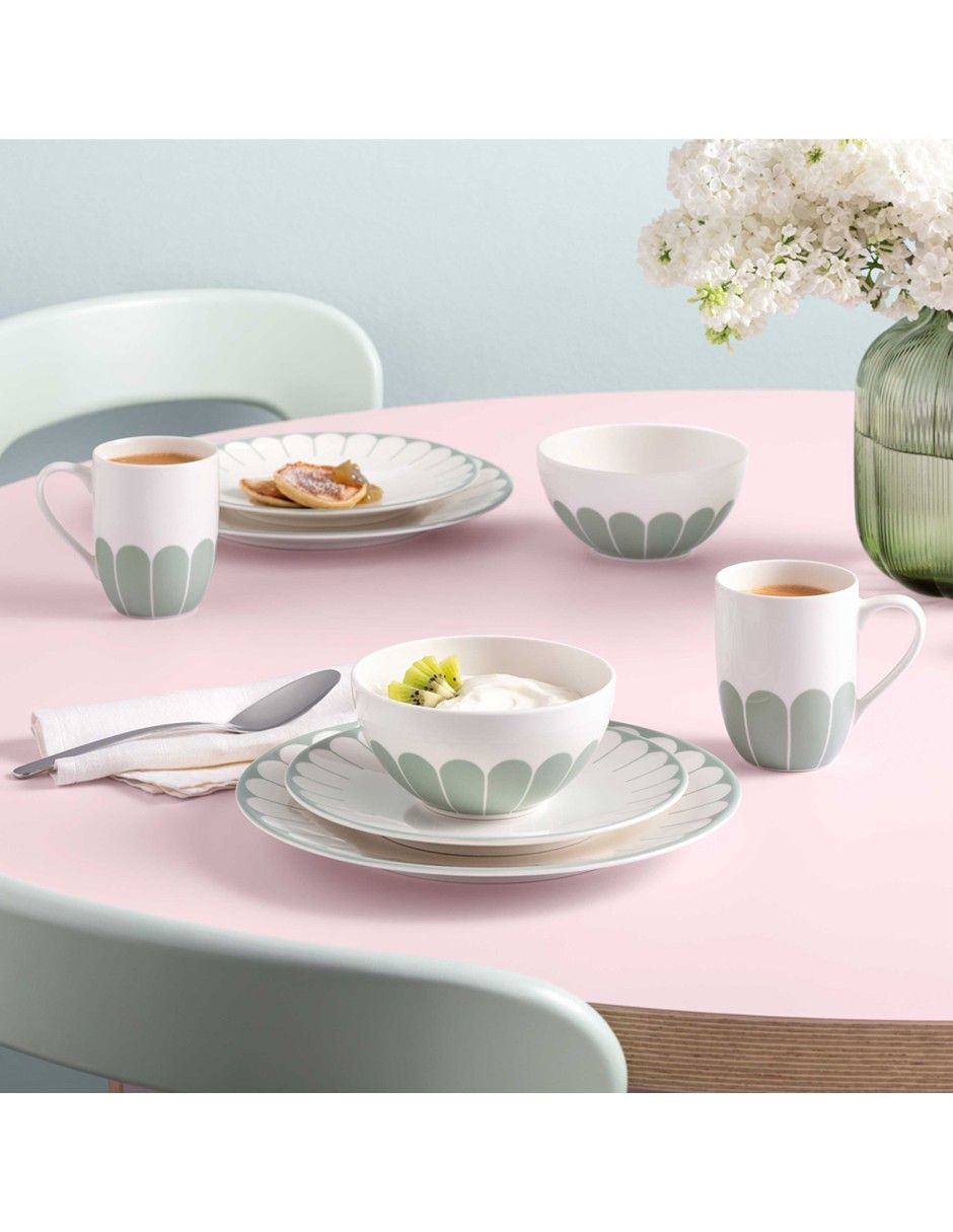 Taza Latte Villerroy & B Flor Fleur Bleu 3