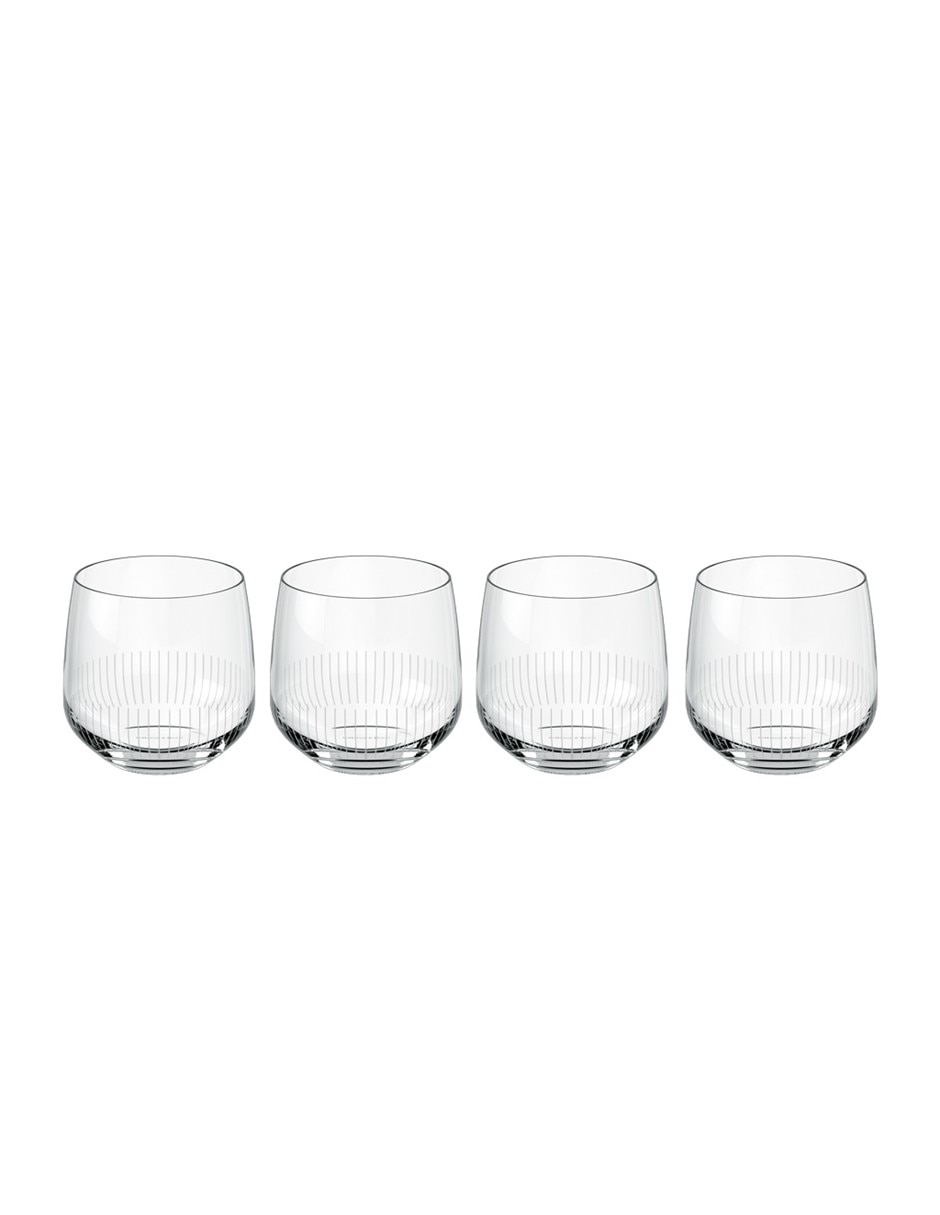 Set Vaso Old fashion Villeroy & B Afina de cristal con 4 piezas
