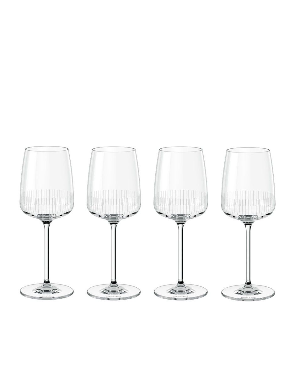 Set de copas para Vino blanco Villeroy & B Afina de cristal 4 piezas Set de copas para Vino blanco Villeroy & B Afina de cristal 4 piezas