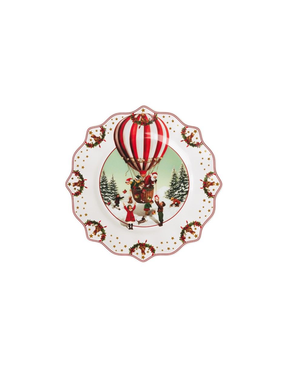 Plato postre villeroy & b annual christmas edition de porcelana