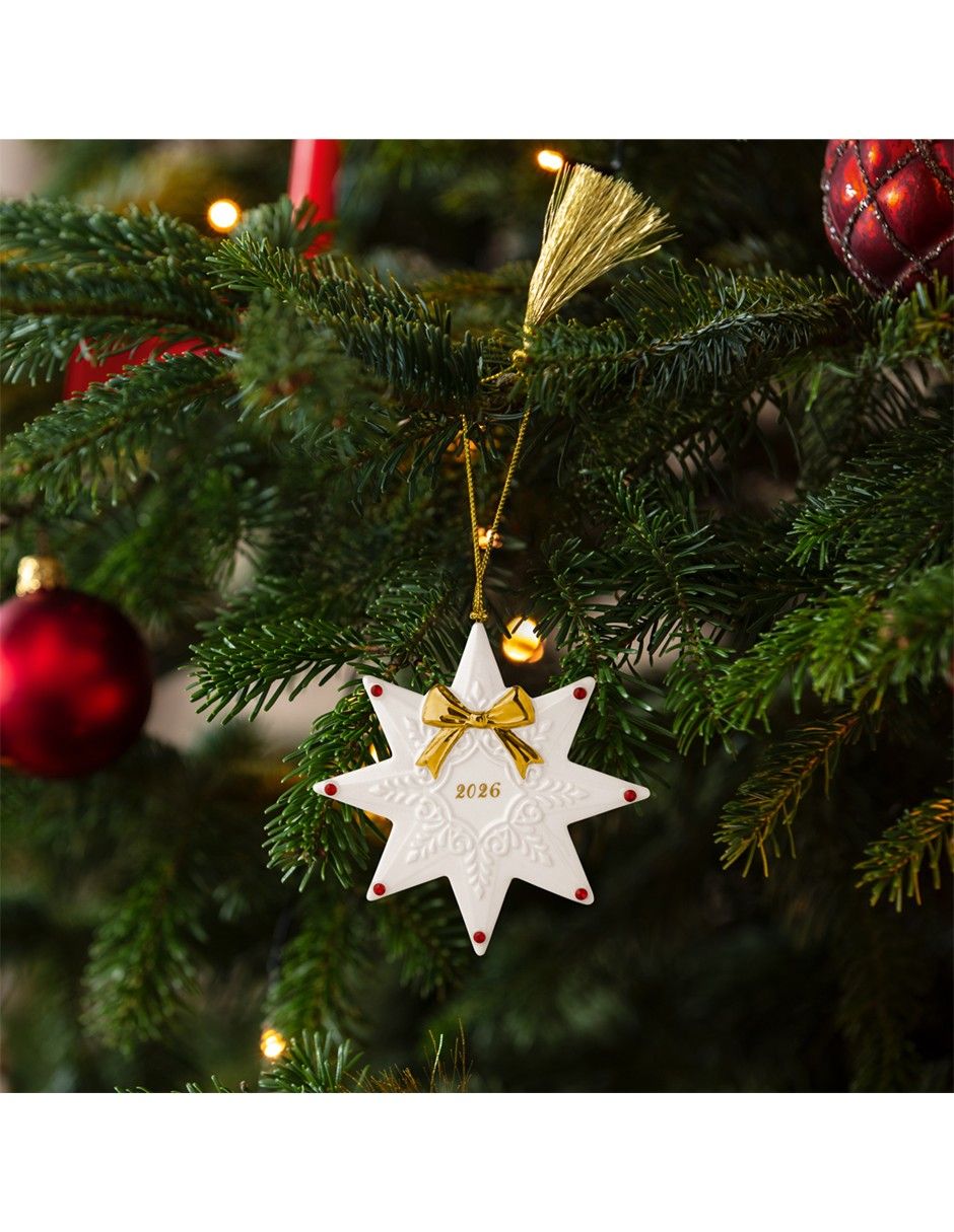 Ornamento navidad estrella villeroy & b christmas classics 2