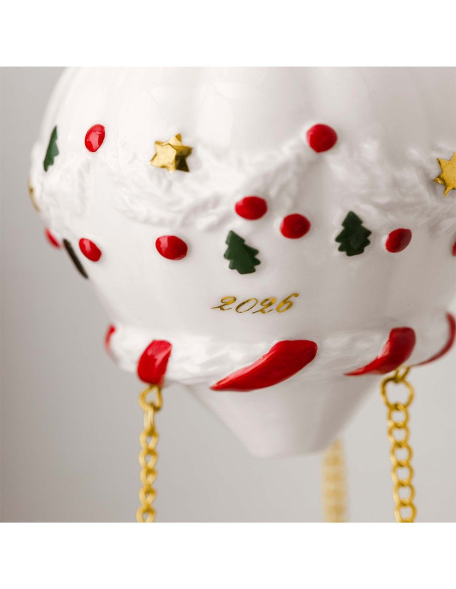Ornamento navidad globo aerostático villeroy & b christmas classics