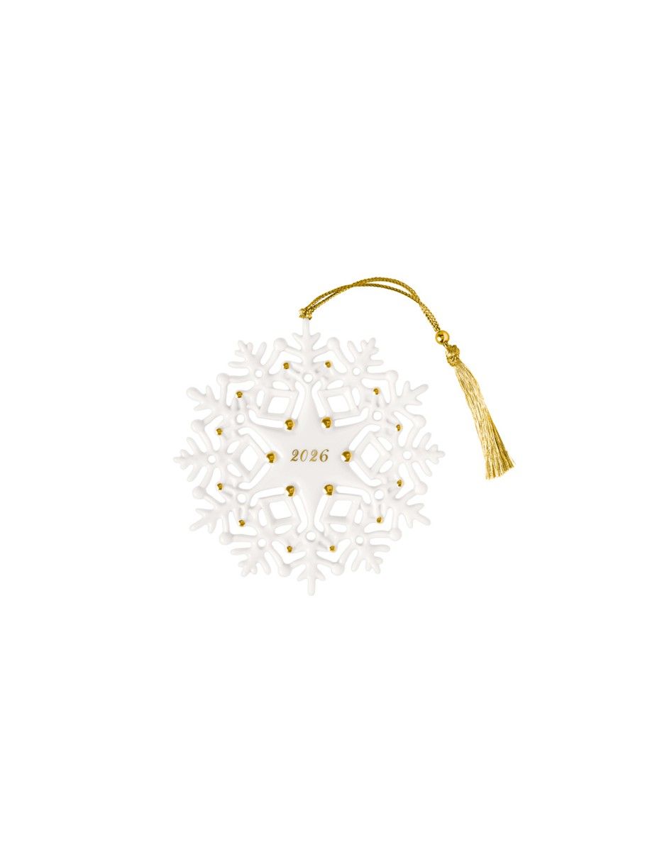 Ornamento navidad snowflake villeroy & b christmas classics