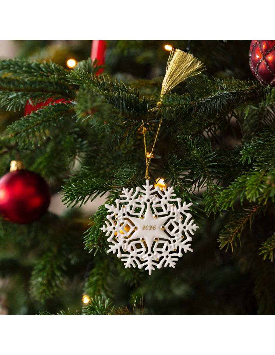 Ornamento navidad snowflake villeroy & b christmas classics 2