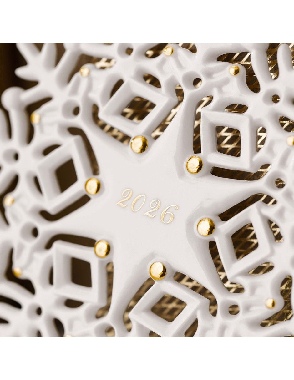 Ornamento navidad snowflake villeroy & b christmas classics 3