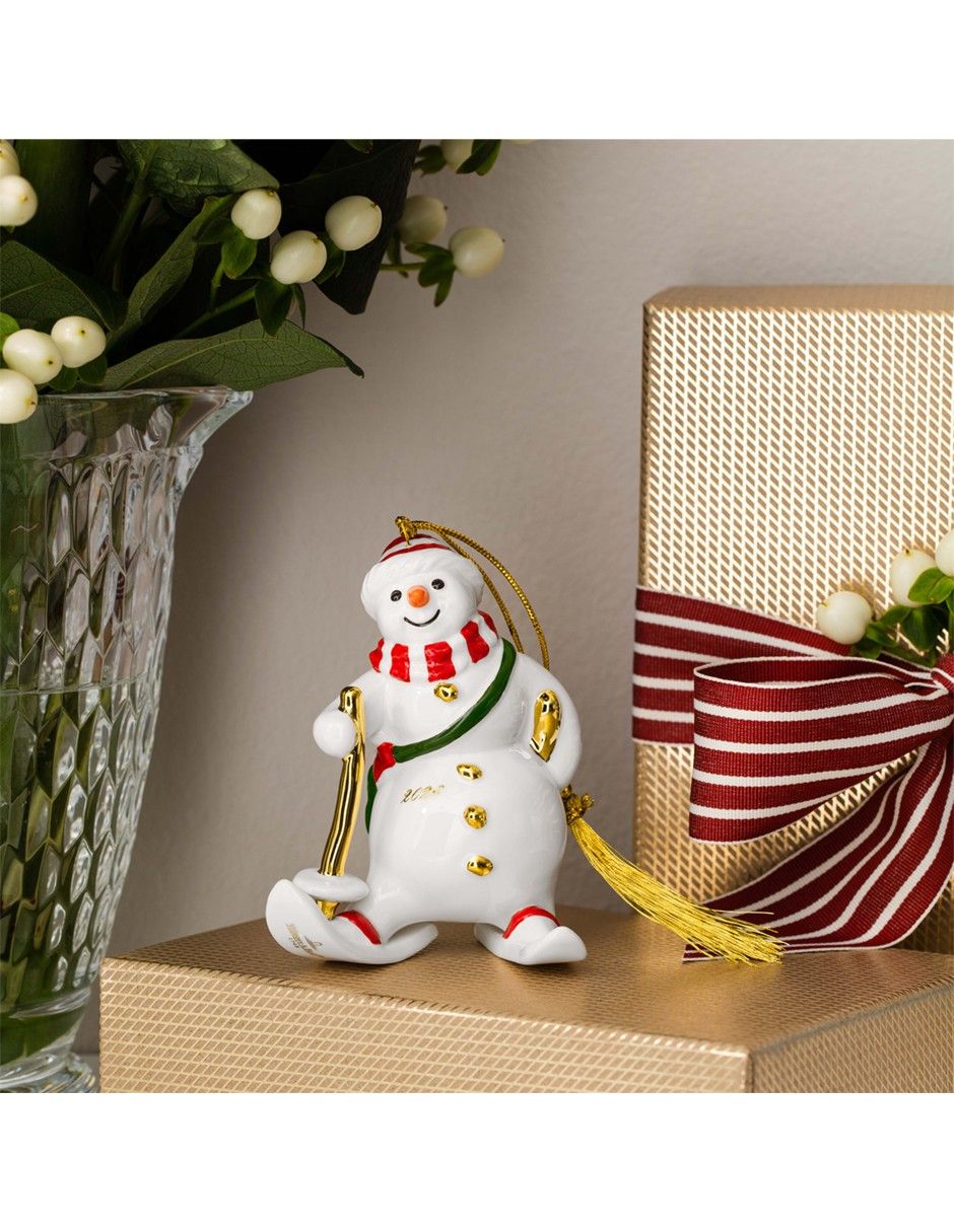 Ornamento navidad snowman villeroy & b christmas classics 3