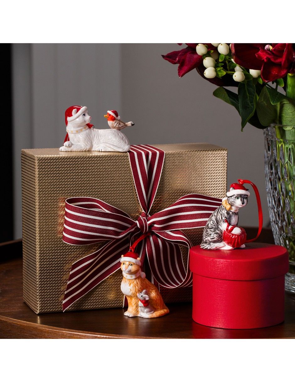 Ornamento navidad gato villeroy & b nostalgic 3