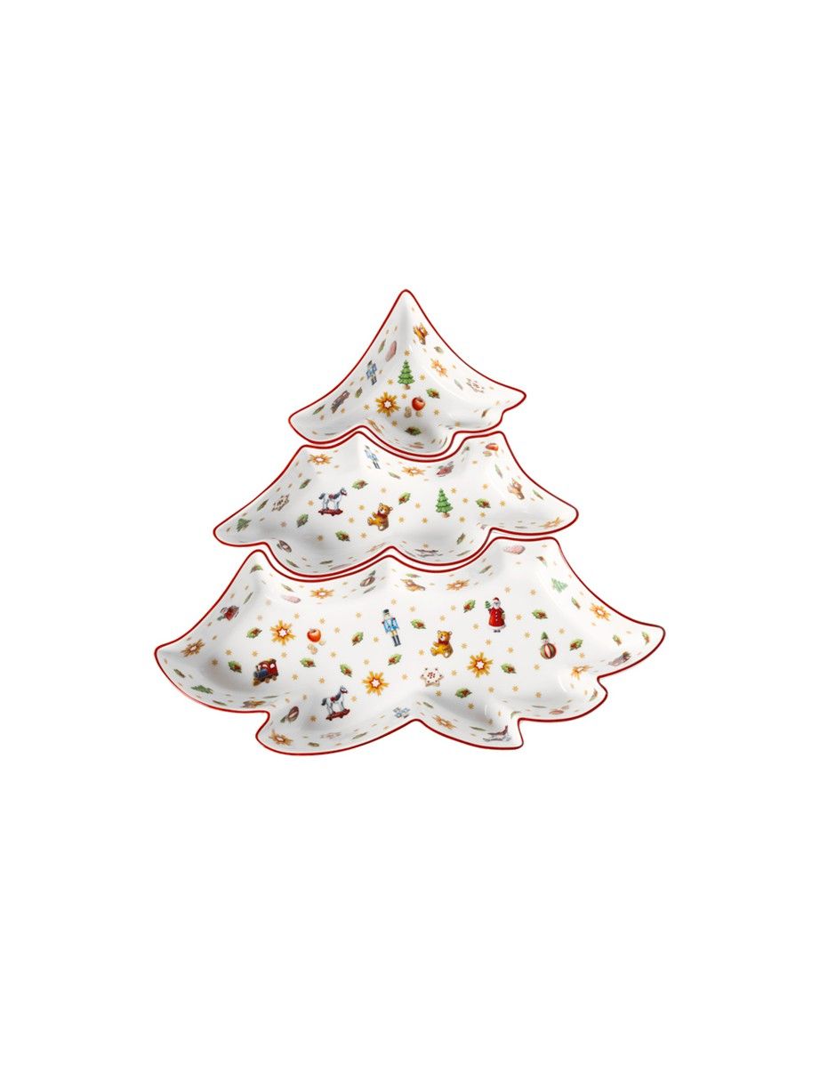 Set bowl Navideño Toys Delight 3 piezas de porcelana