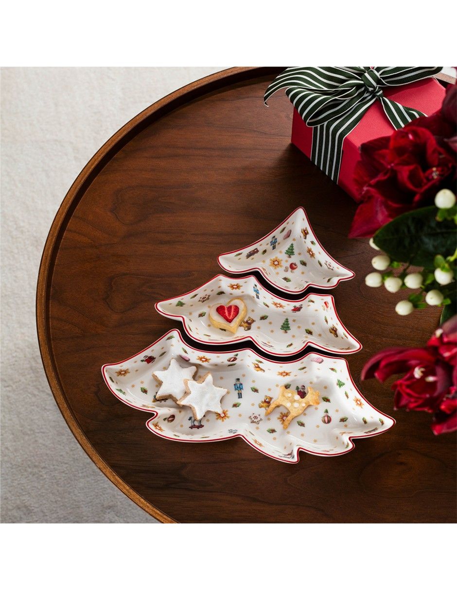 Set bowl Navideño Toys Delight 3 piezas de porcelana 3